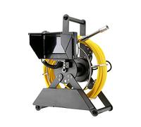 Telecamera per Fognature, Telecamera di ispezione del tubo della fogna da 4.3 pollici con contatore 1 DVR 6 GB Endoscopio industriale scarico delle fogne IP68 5600mha. Batteria(40 m)