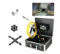 Telecamera per Fognature, Telecamera fognaria con metro for il contatore di ispezione della fognatura della fotocamera for scaricare endoscopio industriale con tubazione fognaria con 7 pollici for l'i