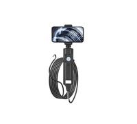 Telecamera per ispezione endoscopio, Telecamera Di Ispezione HD Con Endoscopio Articolato Bidirezionale A 360° Luce, Sonda Impermeabile IP67, Compatibile Vari Sistemi,per auto, muro