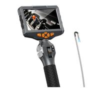 Telecamera per ispezione endoscopio, Telecamera Endoscopica Bidirezionale Da 5 Pollici Con Sterzo A 360° E WIFI,per auto, muro