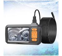 Telecamera per ispezione fognaria con obiettivo da 8 mm, schermo IPS da 4,3", endoscopio industriale HD 1080P per ispezione condotte (50 m) con luce integrata