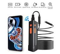 Telecamera per ispezione WIFI a doppia lente 1080P 8MM Telecamera per endoscopio automobilistico con 8 LED IP67 impermeabile per Android e iOS IPHONE