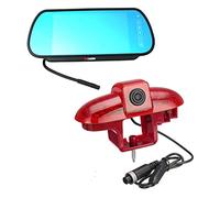 Telecamera per la retromarcia integrato nella terza luce freno specifico per veicolo per Vauxhall Vivaro X82 Mk3 Opel Vivaro B, Trafic und Nissan NV300 Fiat Talento ab 2014 (con monitor)