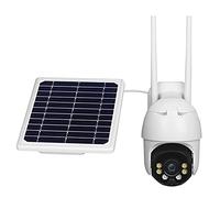 Telecamera per la sicurezza solare 4G LTE 1080P, monitoraggio della sicurezza esterna wireless, visione notturna, 360 °, rilevamento del movimento umano, visione notturna a colori, audio a doppio cana