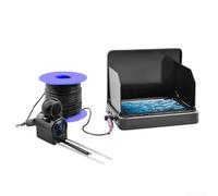 Telecamera per pesca subacquea da 10,9 cm, HD, per visioni notturne, immagini in condizioni di scarsa illuminazione, grandangolare a 195°, impermeabile, 5000 mAh, per barca sul ghiaccio, pesca in mare