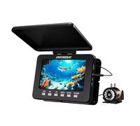 Telecamera per pesca subacquea, portatile da 5 pollici, fotocamera subacquea per pesca sul ghiaccio, ricarica USB-C, illuminazione IR a 3 gradi, zoom 4x, 1000TVL, per pesca sul ghiaccio, barca, lago