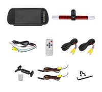 Telecamera Per Retromarcia Con Luce Freno A Doppia Lente Per Tutte Piatte Per 2DA 343 106-201 Con Monitor A Specchio Da 7" Telecamera Posteriore(Mount Kit)