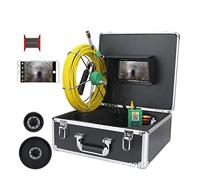 Telecamera per scarichi, 7 pollici WIFI Camera fognaria wireless 1 7 mm Endoscopio borescope con LCD Monitorare il video del di telecamera endoscopio industriale impermeabile(F9117WF-50M)