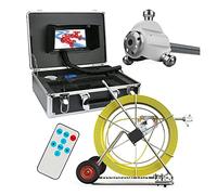 Telecamera per scarichi, Fotocamera fognaria con monitor video da 7 pollici di ispezione endoscopica industriale impermeabile 8 0m 100m 120m160m SCARPARE SNAPE CAMERA(F300MD-160M)