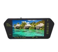 Telecamera per specchietto retrovisore, 7 pollici, con fotocamera a 4 LED, 1080P, telecamera per retromarcia, impermeabile, con visione notturna, supporto per parcheggio GPS (senza fotocamera)