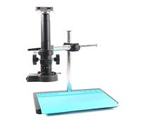 Telecamera per visione artificiale 3. 7MP. Microscopio digitale dell'ispezione della manutenzione del microscopio elettronico della fotocamera industriale 1080P Telecamera CCTV industriale(Szary,180X)