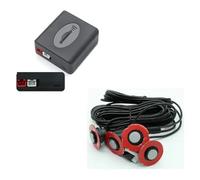 Telecamera Posteriore Auto Sensore Piano 13 Mm Per Paraurti Posteriore Sensore Parcheggio 16 Mm Con Profondità Regolabile Per Assistere Il Paraurti Posteriore(Grey)