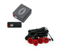 Telecamera Posteriore Auto Sensore Piano 13 Mm Per Paraurti Posteriore Sensore Parcheggio 16 Mm Con Profondità Regolabile Per Assistere Il Paraurti Posteriore(Red)