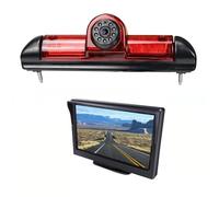 Telecamera Posteriore Auto Telecamera Retromarcia Per Peugeot Per Boxer 2006-2019 E9 Luce Freno Telecamera HD 720P Vista Posteriore Visione Notturna Stop(With 4inch Monitor)