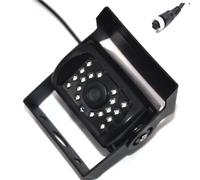 Telecamera Posteriore CCD HD Per Parcheggio Per Pickup Per Rimorchio Camion Backup Per Camper Visione Notturna 18 LED Per Servizio Pesante Telecamere Retromarcia(With lines (4Pin))