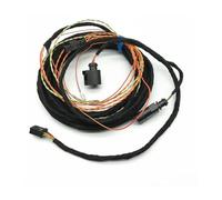 Telecamera posteriore con stemma per auto, traiettoria dinamica, telecamera per la retromarcia, cablaggio RVC, cavo compatibile con VW Golf 8 MK8