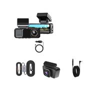 Telecamera posteriore Dashcam 4K Anteriore E Posteriore 2.5K Per Auto, Videoregistratore Con Doppio Obiettivo, Supporto WIFI, GPS, Telecamera retrocamera per auto(B69P-6M RC-BL,128G)