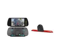 Telecamera posteriore di ricambio per Benz per Sprinter Twin Lens Car Rear View Camera Dual Brake Light Backup Monitor Kit Back Up Camera (OEM 12 Staffa Kit) (montaggio a clip 1)