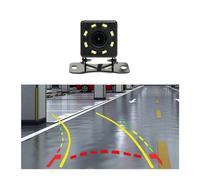 Telecamera posteriore impermeabile per auto, telecamera grandangolare 170 HD CCD 12 lampada Visioni notturne Backup Retromarcia Parcheggio Assist Telecamere Impermeabile telecamera posteriore (Lamp 4