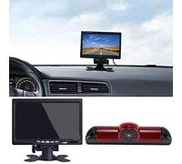 Telecamera posteriore Kit Monitor Telecamera Per Retromarcia Tft Lcd Da 7" Con Visione Notturna Impermeabile Nella Terza Luce Stop Per Ducato X250 Per Boxter Per Citroen Retromarcia