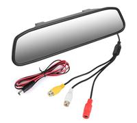 Telecamera Posteriore Lettore 12 V Specchietto Interno Telecamera Posteriore Monitor Parcheggio Schermo 4,3 Pollici Display Video HD DVD PDC Parktronics(Mirror)