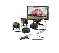 Telecamera Posteriore Monitor 7 Pollici 2x Telecamera Backup 12-24 V Per Telecamera Per Camion Con Vista Posteriore/anteriore/sinistra/destra A Infrarossi 8 Per LED