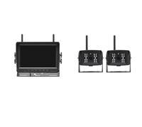 Telecamera posteriore Monitor DVR AHD Wireless Da 7 Pollici, Telecamera Wi-Fi Per Retromarcia, Visione Notturna Ad Alta Definizione 1080P retrocamera per auto(2 Camera,128G Card)