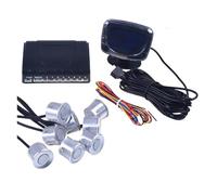 Telecamera posteriore per auto 1 Set Di Sensori Di Parcheggio Per Auto, Display Con 4 Sensori Per Tutte Le Auto, Assistenza Alla Retromarcia, Radar Di Backup. Retrocamera Auto(8 silver)