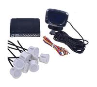 Telecamera posteriore per auto 1 Set Di Sensori Di Parcheggio Per Auto, Display Con 4 Sensori Per Tutte Le Auto, Assistenza Alla Retromarcia, Radar Di Backup. Retrocamera Auto(8 white)