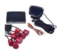 Telecamera posteriore per auto 1 Set Di Sensori Di Parcheggio Per Auto, Display Con 4 Sensori Per Tutte Le Auto, Assistenza Alla Retromarcia, Radar Di Backup. Retrocamera Auto(8 red)