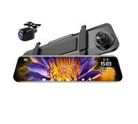 Telecamera Posteriore per Auto 12 pollici 4K + 2K Car DVR Specchietto retrovisore GPS Dash Cam G-Sensor Dash Camera Telecamera posteriore Registrar automatico Monitor 24 ore(64G TF Card)