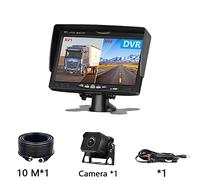 Telecamera Posteriore per Auto 2CH 7 pollici 1920 * 1080P IPS Screen Car Truck Bus AHD Monitor DVR con videoregistratore digitale for telecamera di backup retromarcia anteriore(1cam-10mcable)