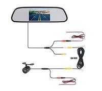 Telecamera Posteriore per Auto 4.3 "Monitor for specchietto retrovisore Veicolo Vista posteriore Retromarcia di parcheggio video for auto con videocamera a LED(431-BF8LED)