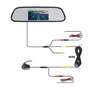 Telecamera Posteriore per Auto 4.3 "Monitor for specchietto retrovisore Veicolo Vista posteriore Retromarcia di parcheggio video for auto con videocamera a LED(431-BF)