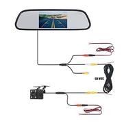 Telecamera Posteriore per Auto 4.3 "Monitor for specchietto retrovisore Veicolo Vista posteriore Retromarcia di parcheggio video for auto con videocamera a LED(431-4LED)