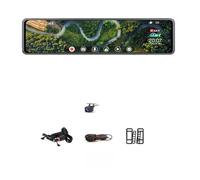 Telecamera Posteriore per Auto 4K 3840 * 2160P 12 pollici Car DVR Dash Cam GPS IMX415 Specchietto retrovisore 1080P Videocamera for auto Videoregistratore Park Monitor(Z62,No card)