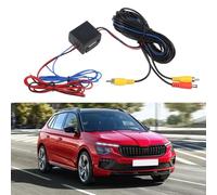 Telecamera posteriore per auto, cavo di alimentazione ACC e relè di segnale per Skoda e altri veicoli, ABS nero 12 V, facile installazione