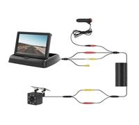 Telecamera Posteriore per Auto Monitor for auto con telecamera posteriore 4.3 "TFT LCD HD Screen LED Telecamera di backup for parcheggio di veicoli Facile installazione(8LED-7M)