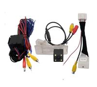 Telecamera Posteriore Per Dacia Per Duster 2009-2016 2017 2018 2019 4 LED Fisheye Traiettoria Dinamica HD Car Rear View Reverse Backup Camera Telecamera Auto(Dynamic Trajectory)