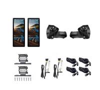 Telecamera Posteriore Specchietto Retrovisore Digitale Touchscreen 12,3 Pollici DVR Per Autobus/camion A 2 Canali AHD 1080P Monitoraggio Dell'angolo Cieco Retrocamera Auto(Left and Right Set,64G)