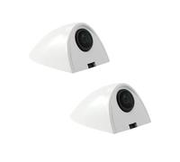 Telecamera Posteriore Vista Laterale Telecamera Per Visione Notturna Impermeabile 80 ° Supporto Adesivo Specchietto Retrovisore Punto Cieco Per Veicoli Camion Berlina(Bianco,AHD-1080P)