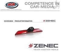 Telecamera posteriore ZENEC ZE-RCE3804 compatibile con Ford Transit 7....