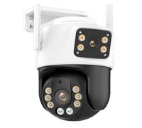 Telecamera PTZ 4K 8MP Dual Lens Screen IP Camera 4MP HD Security CCTV Video sorveglianza Auto Tracking P2P Rilevamento del movimento(8MP Add 32G)