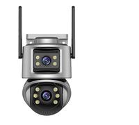 Telecamera PTZ 4K 8MP HD da esterno 6MP Dual Lens Dual Screen AI Telecamera IP con tracciamento automatico CCTV Audio Video Sorveglianza(3K 6MP No Card)