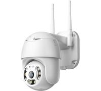 Telecamera PTZ WiFi Esterno ICSEE - Camera Wireless Smart con Speed Zoom per Sicurezza Esterna, Visione Notturna, Rilevamento Movimento