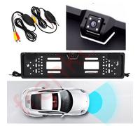 Telecamera retromarcia 170° per auto camper con portatarga wireless Senza fili