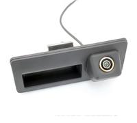 Telecamera retromarcia AHD 1080P 170° Golden Fish Eye Maniglia Per Camion Telecamera Posteriore Per Audi Q3 A5 Q5 S5 2013~2018 Auto(Black c)