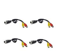 Telecamera Retromarcia Auto Convertitore Adattatore Per Cavo Prolunga CC Maschio/femmina 4 Pin Aviation Per RCA Maschio Telecamera Sicurezza DVR CCTV, Pezzi(D)