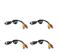 Telecamera Retromarcia Auto Convertitore Adattatore Per Cavo Prolunga CC Maschio/femmina 4 Pin Aviation Per RCA Maschio Telecamera Sicurezza DVR CCTV, Pezzi(C)