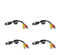 Telecamera Retromarcia Auto Convertitore Adattatore Per Cavo Prolunga CC Maschio/femmina 4 Pin Aviation Per RCA Maschio Telecamera Sicurezza DVR CCTV, Pezzi(F)